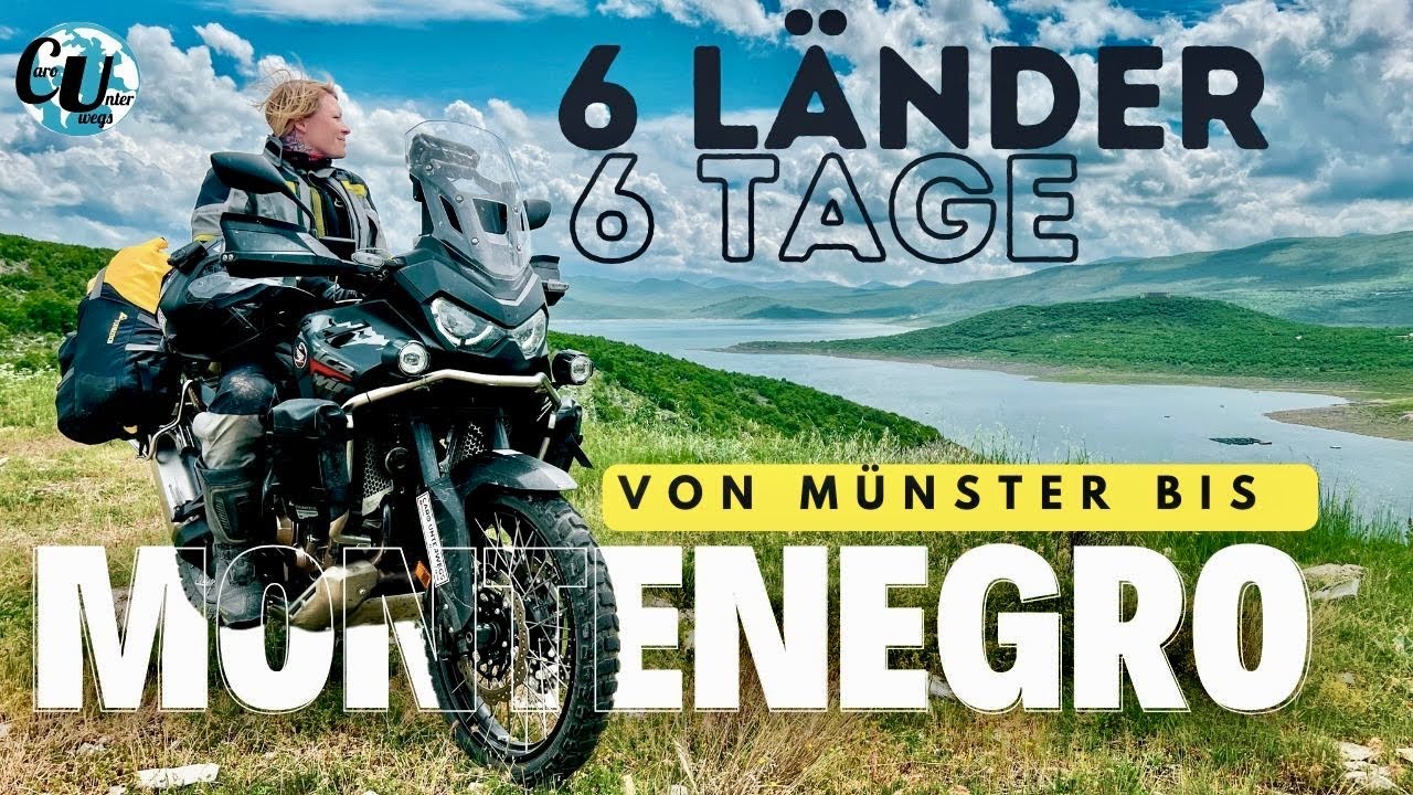6 DAYS - 6 COUNTRIES | Motorcycle tour from Münster to Montenegro | 4K
