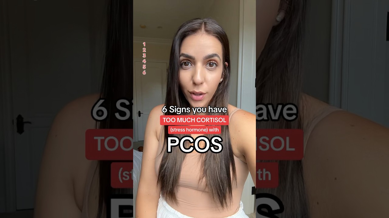 6 signs you have too much cortisol with PCOS! #pcos