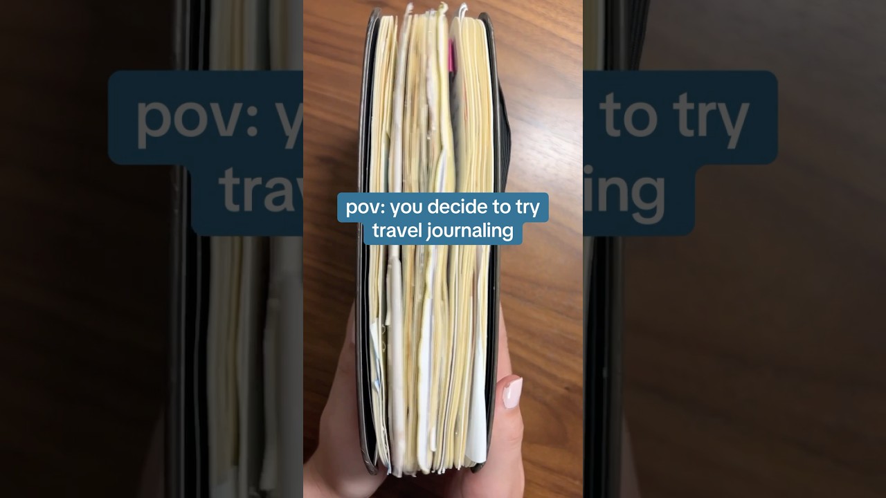 6 yrs later: Travel journal complete #traveljournal #travel #journalspread #journaling#journalwithme