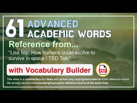 61 Advanced Academic Words Ref from 