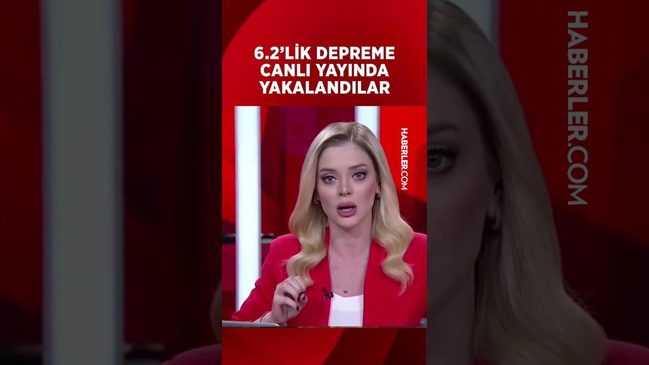 6.2'lik Depreme Canlı Yayında Yakalandılar