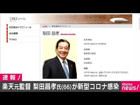 楽天元監督・梨田昌孝氏（66）新型コロナ感染で入院(20/04/01)