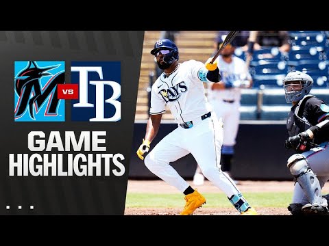 マーリンズ対レイズ戦ハイライト（6/6/25）| MLBハイライト