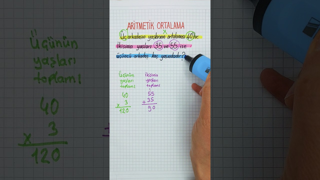 6.SINIF🟢ARİTMETİK ORTALAMA🟢 #aritmetikortalama ✅️✅️