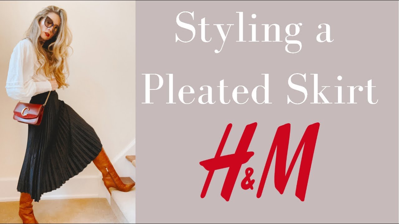 7 H&M Pleated Midi Skirt Outfits for Fall