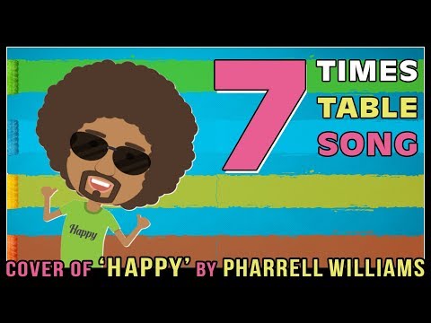 7 Times Table Song (Cover of Happy by Pharrell Williams) Easy Learn Skip Count