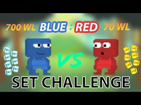 700 WL VS 70 WL SET CHALLENGE | GROWTOPIA