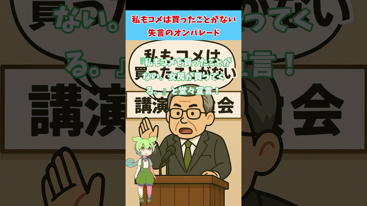 【令和7年6月1日】小泉農相批判で大炎上!? 野村元農相の“失言ラッシュ”が止まらない#野村哲郎 #小泉進次郎 #農水族 #失言 #カリフォルニア米 #福島処理水 #自民党 #ずんだもん解説