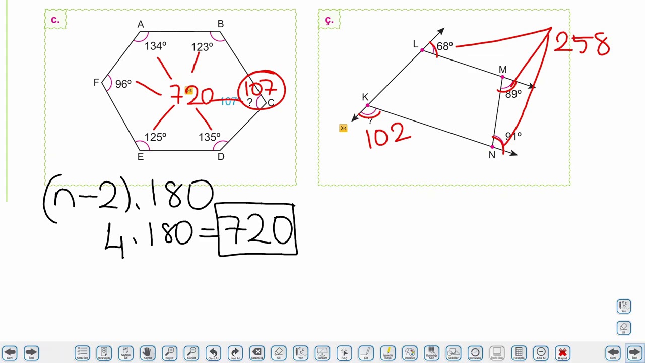 7.Sınıf Matematik (Çokgenler Soru Çözümü)
