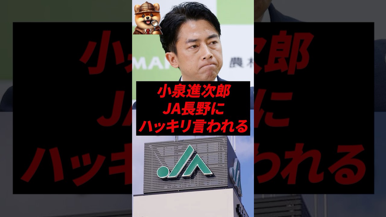 ㊗️80万再生！小泉進次郎、JA長野にハッキリ言われる