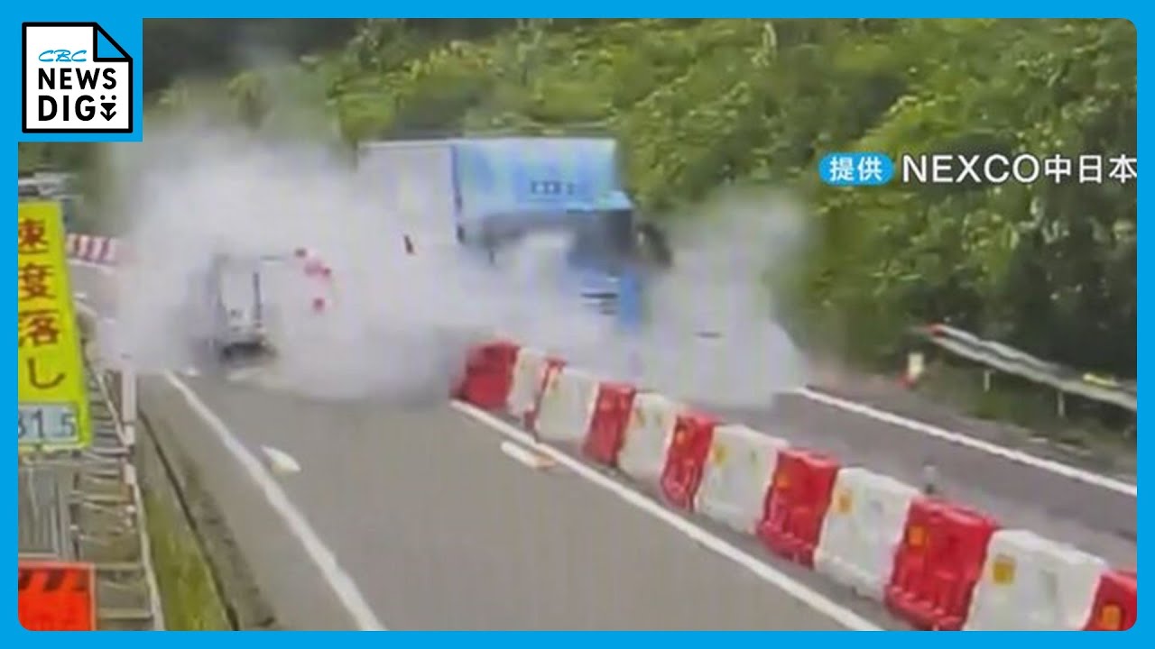 表示看板やバリケードに突っ込む車…誘導員命がけ　高速道路工事現場での事故増加　原因の9割は脇見・居眠り・漫然運転