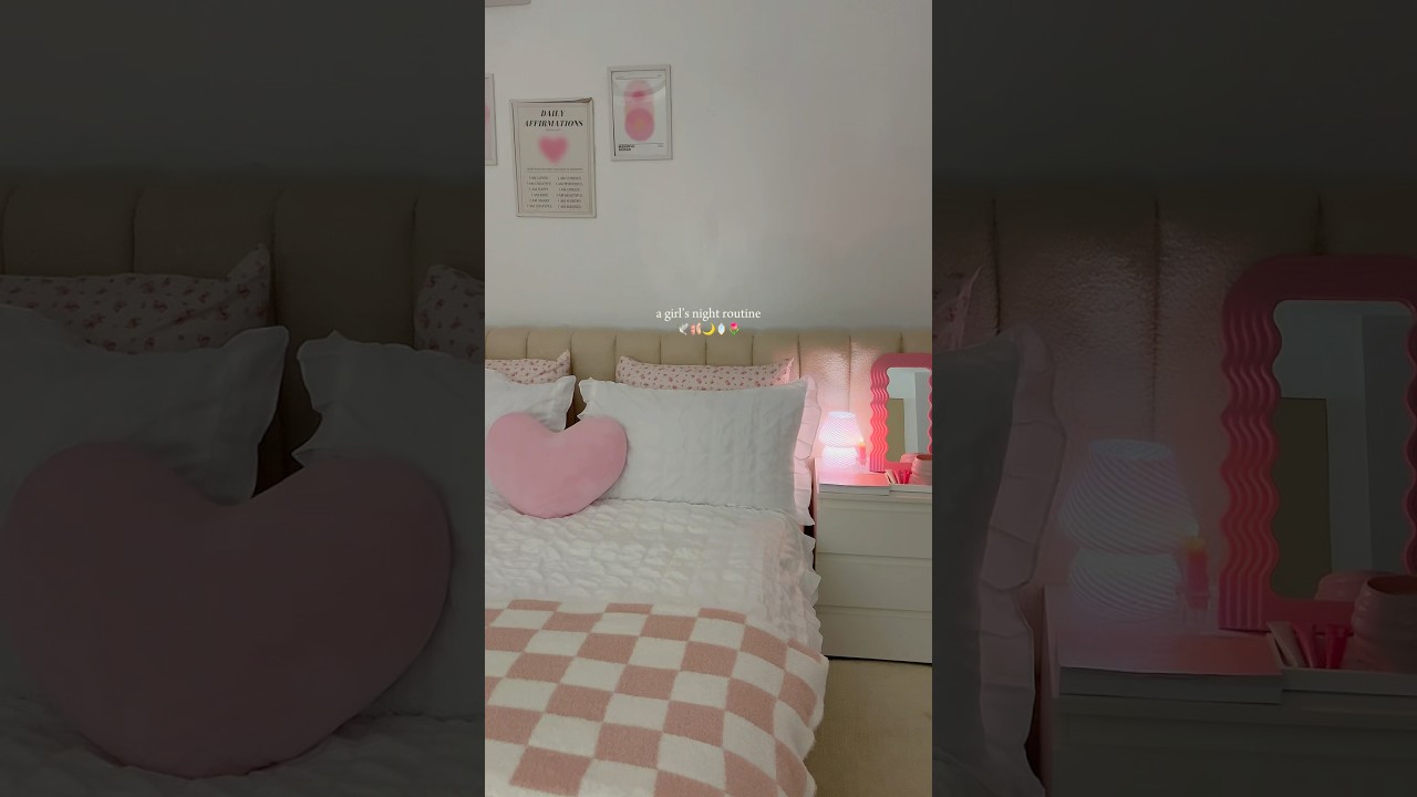A girl’s night routine ☺️🌸🤍 #unwindwithme #nightroutine #cozynights #aesthetic