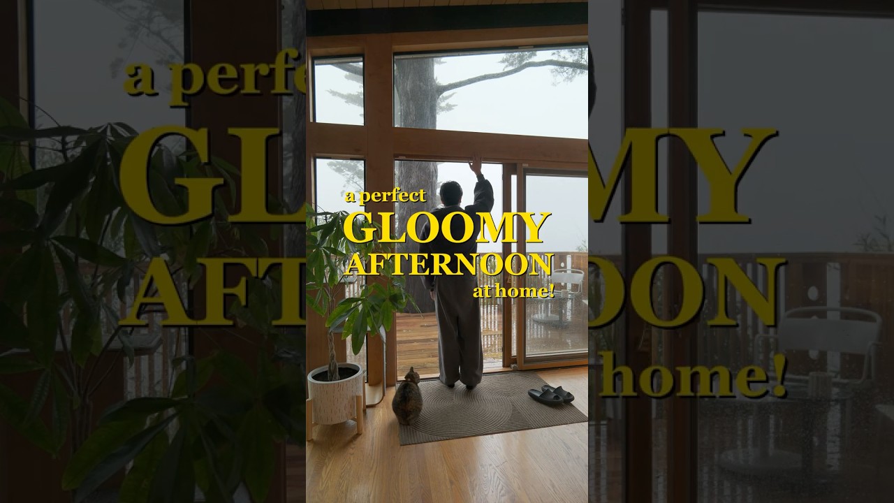 a love letter to gloomy rainy days 💌 #rainyday #cozyhome #asmr