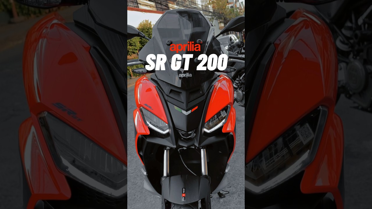 A Premium Italian ADV Scooter - This is the APRILIA SR GT 200 #Aprilia #ApriliaSRGT200 #Scooter