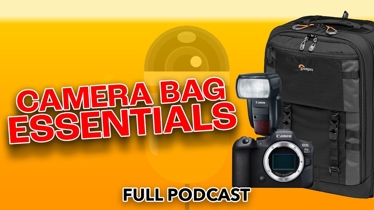 A wedding photographers camera bag essentials | The Photography Bar Podcast