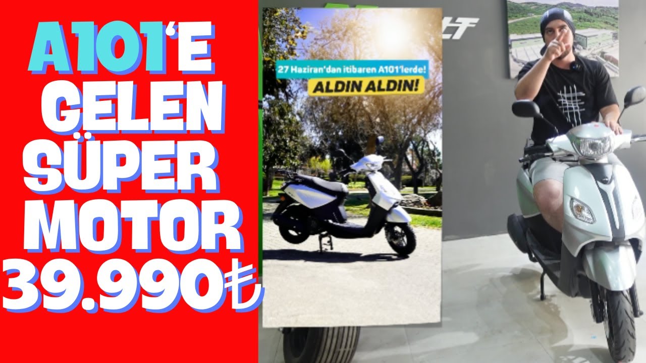A101'den 39.990 TL'YE SÜPER MOTOR !
