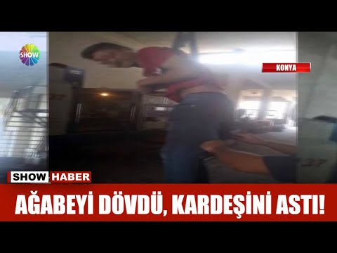 Ağabeyi dövdü, kardeşini astı!