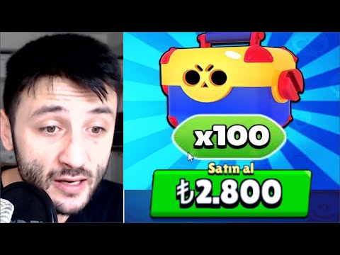 Abarttım! (2.800 TL) Sıfır Hesaba 100 MEGA KUTU Açtım! Brawl Stars