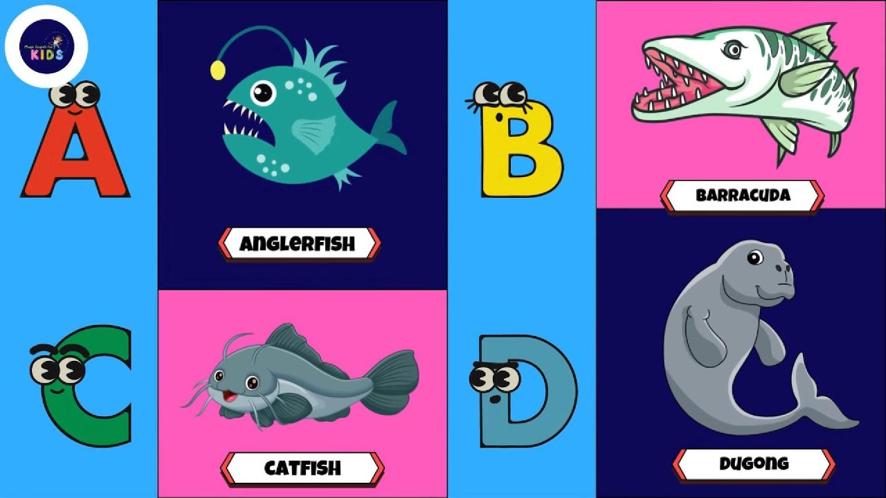 ABC Sea Animals Song 🐠🐙🐳 | A to Z Underwater Adventure for Kids | #abcd #kids