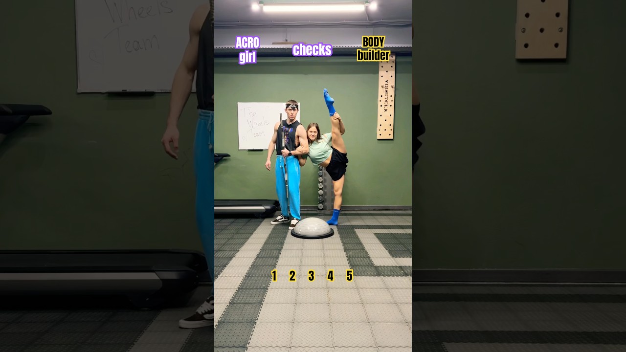 🤸‍♀️ACRO 🆚 FITNESS🏋️who win⁉️#challenge #sports #funny