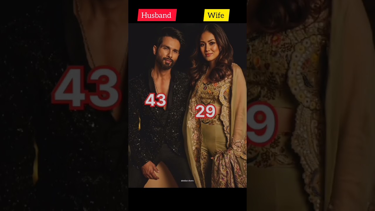 Actor actress husband wife age gap ❤️😍 #shorts #shortsfeed #youtubeshorts