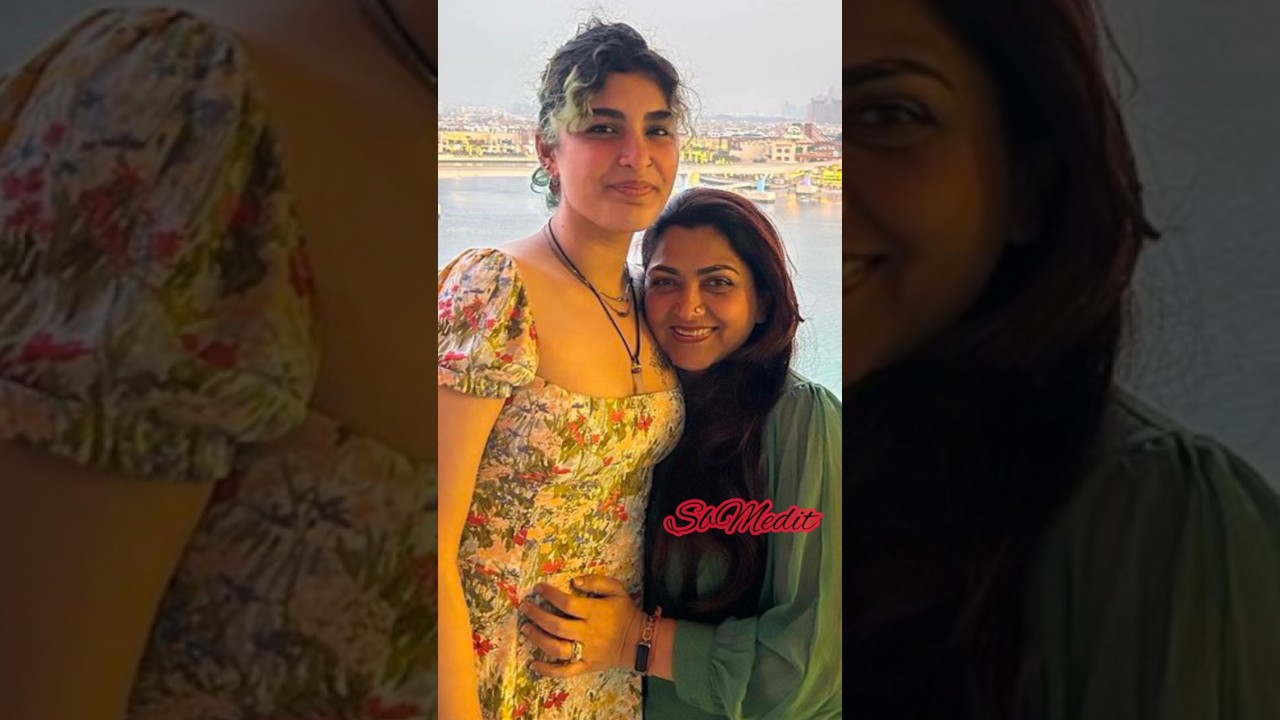 Actress Kushboo With Daughter Recent pictures 🥰 #shorts