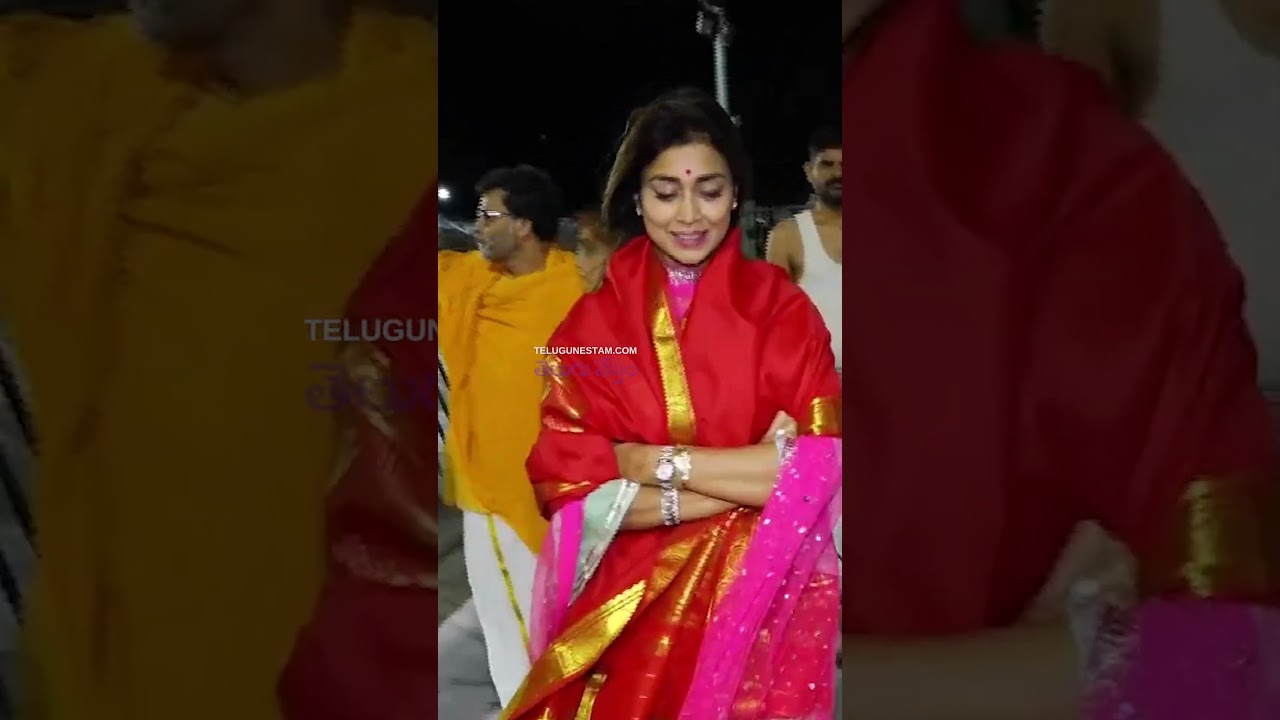 Actress Shriya Saran Visits Tirumala Hill Shrine