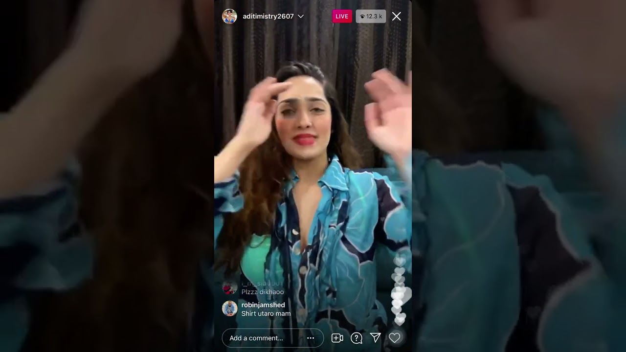 Aditi Mistri Live On Instagram