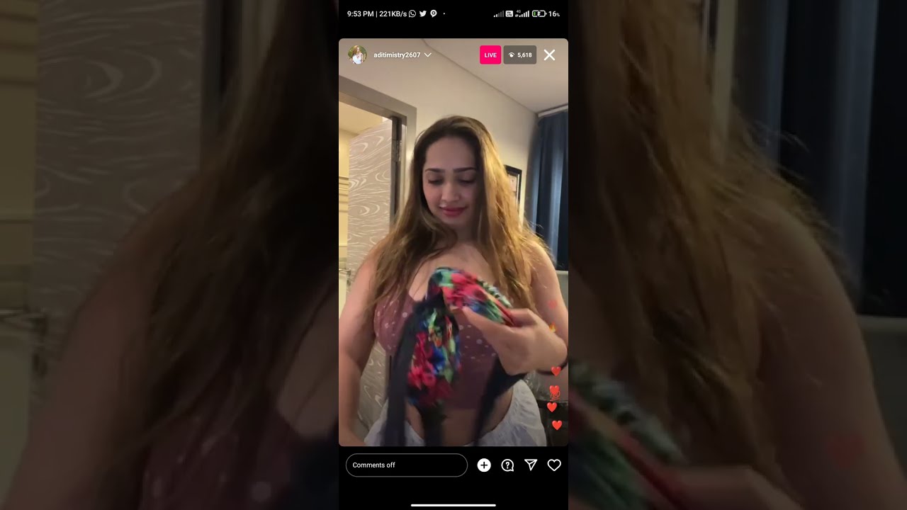 Aditi Mistry Insta Live 2