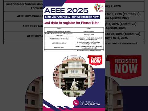 AEEE Exam 2025 Application Form Out ✅ | Step by Step Process | Amrita AEEE 2025 | Amrita University