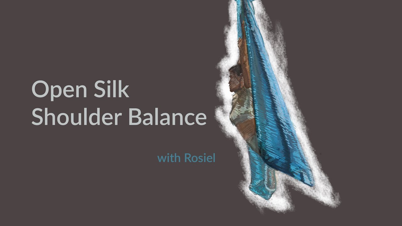 Aerial Yoga - Open Silk Shoulder Balance With Rosiel