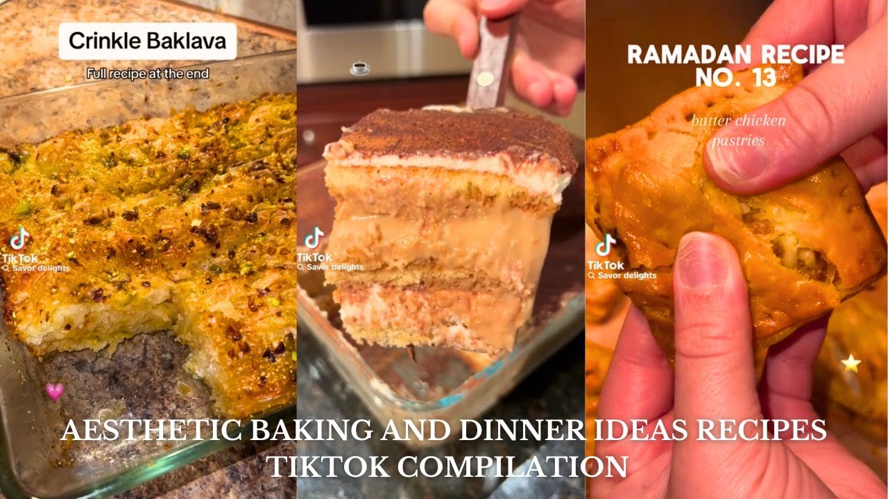 aesthetic baking tiktok compilation 🍯⭐️ | recipe video compilation