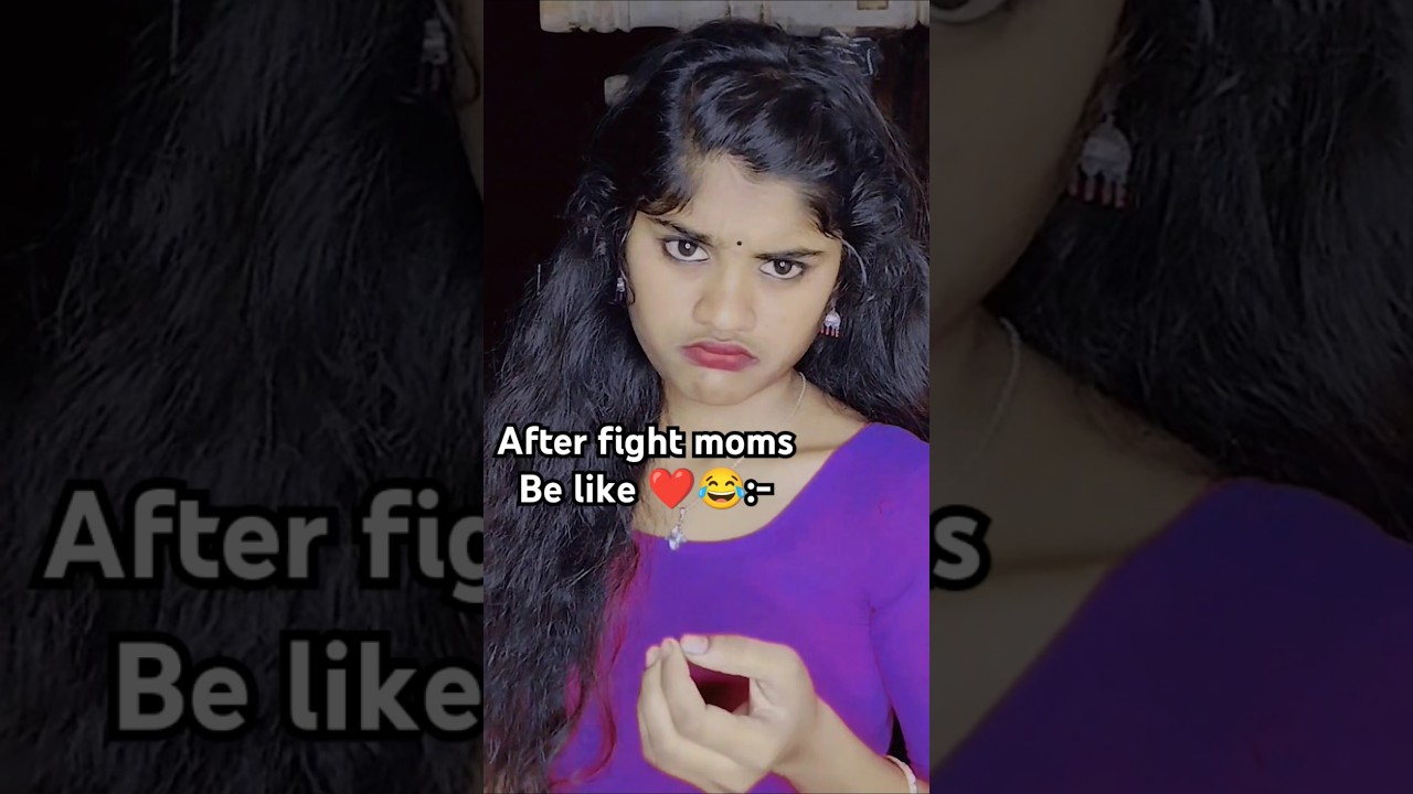 After fight mom's be like ❤️😂#explore #funny #comedy #mom #expression @akhila_reddy_official