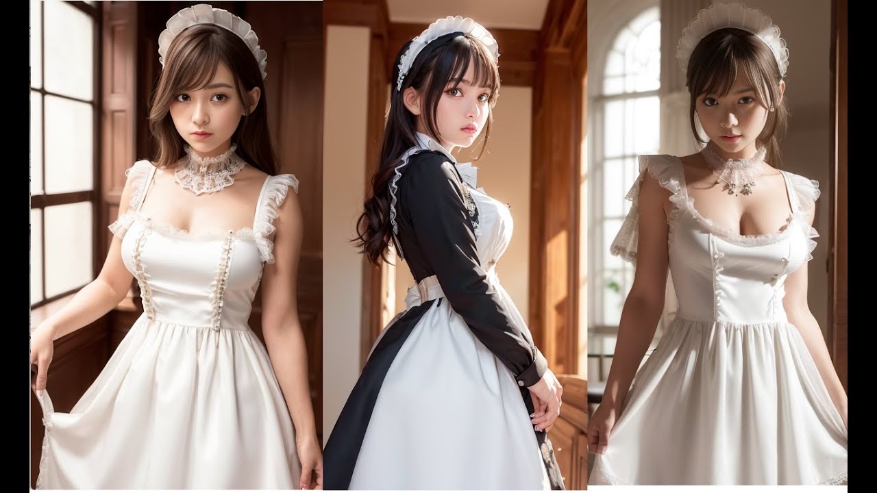 [AI Art]AI beauty in Maid dress lookbook