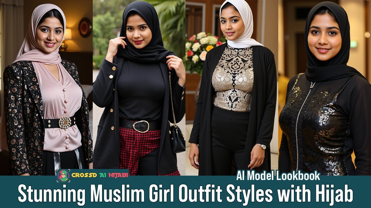AI Fashion Lookbook: Stunning Muslim Girl Outfit Styles with Hijab | Modest Fashion Inspiration 2025