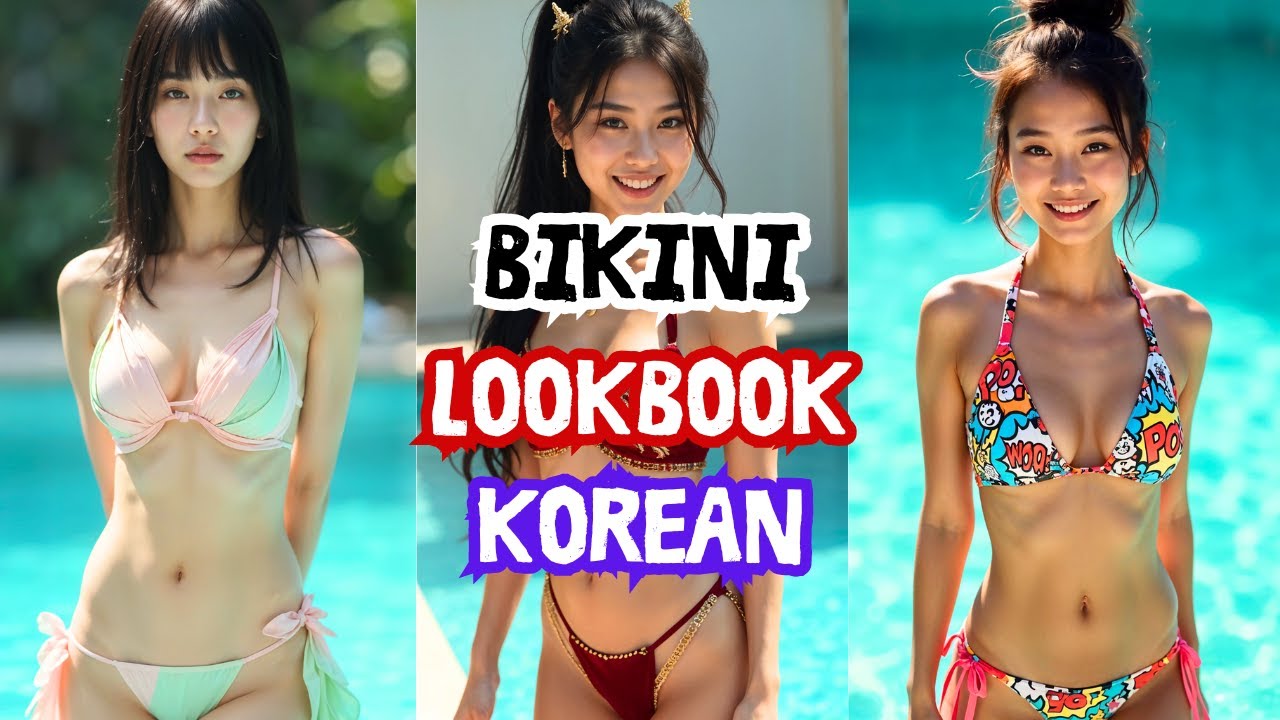 AI Lookbook Korean Bikini Girls | Asia Models AI 4K 🔥🖤