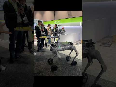 AI robots delivering packages now!🤖📦@RIVR_Technologies #AI #Robotics #tech #machinelearning #GTC