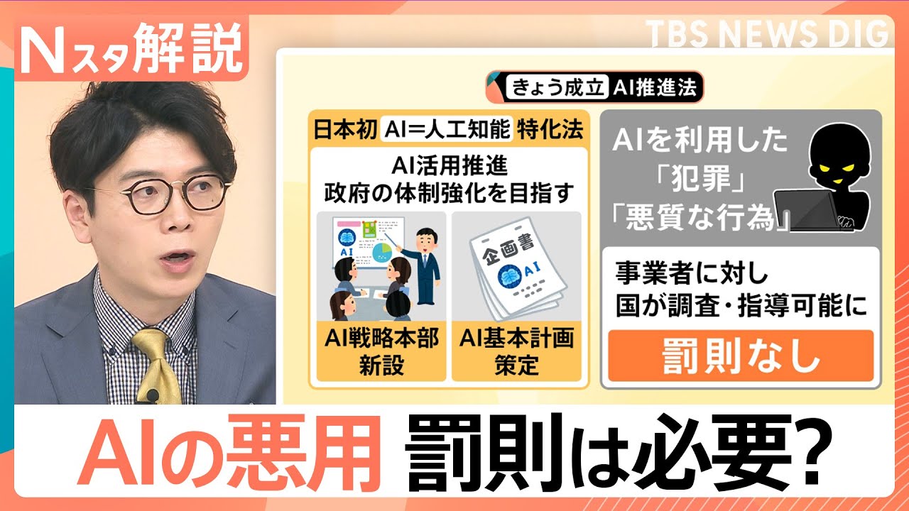 AIに特化した法律が成立　進化と共にリスクも…「○○風画像」は問題なし？ 悪用に罰則は必要？【Nスタ解説】｜TBS NEWS DIG