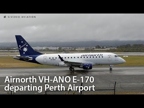 Airnorth (VH-ANO) Embraer ERJ-170LR at Perth Airport.