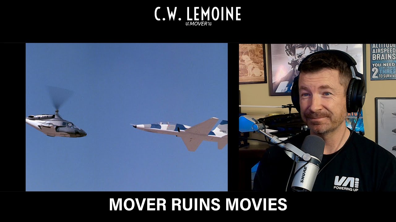 AIRWOLF vs T-38!  Mover Ruins Movies Airwolf S3 E4 