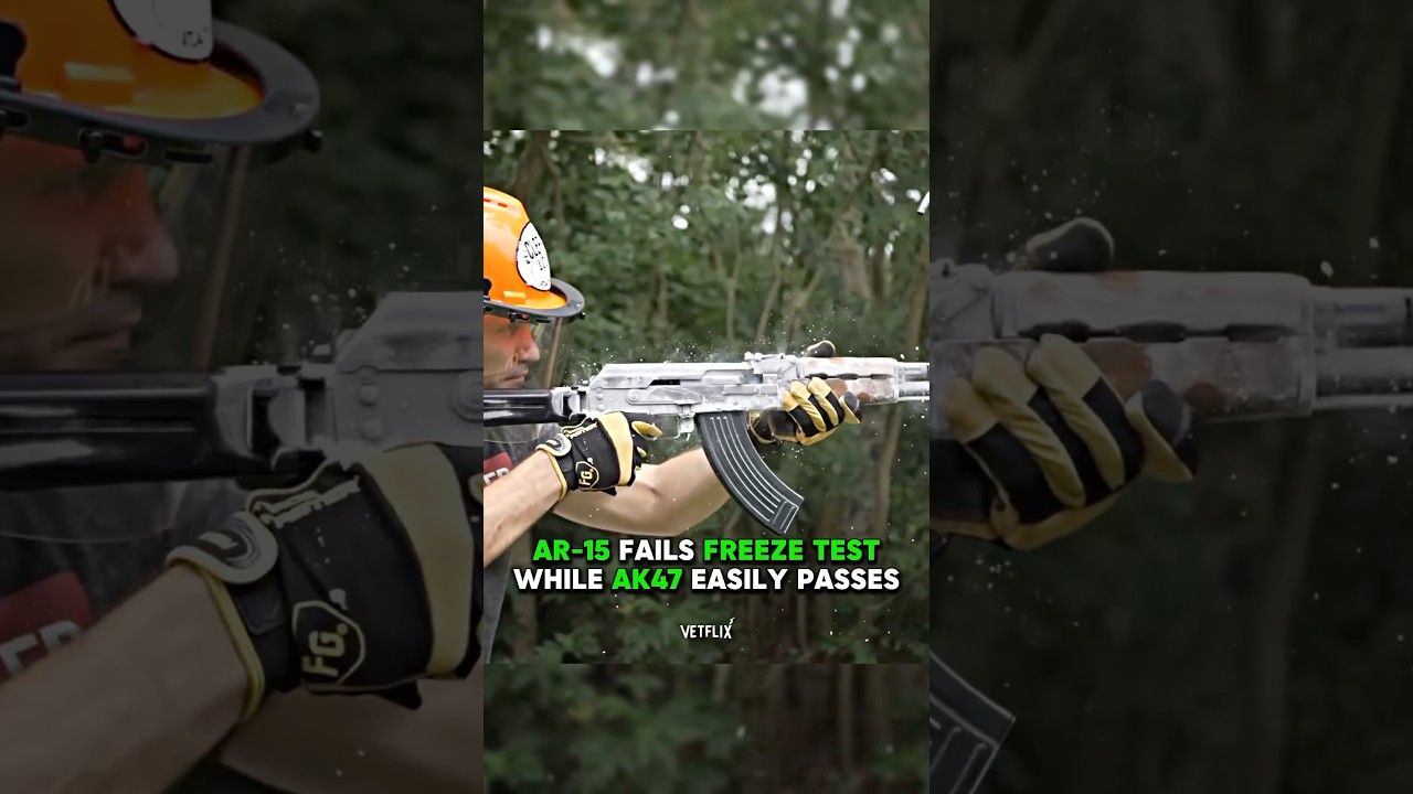 AK47 vs AR-15 Unbelieveable Freeze Test 🤯