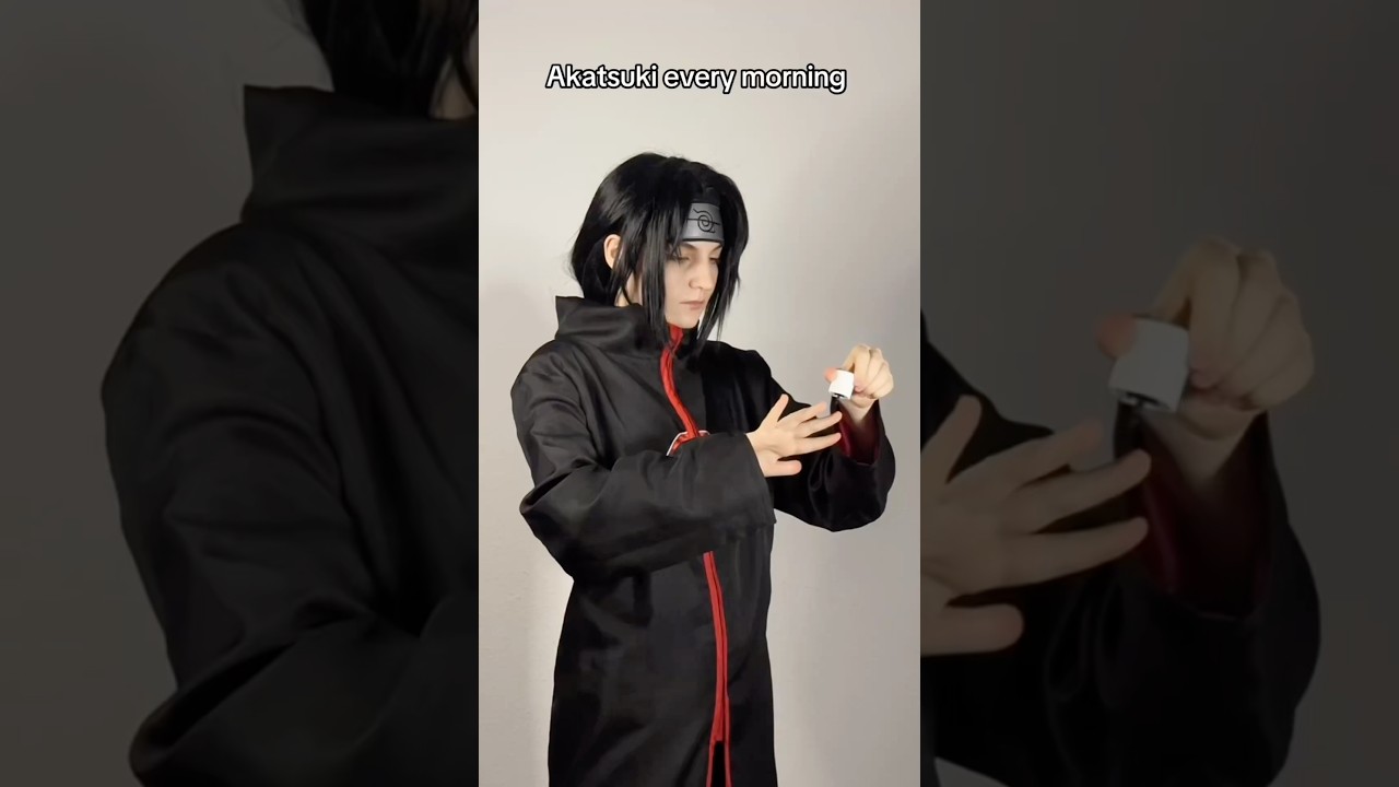 Akatsuki every morning - full ver. #anime #naruto #cosplay #akatsuki
