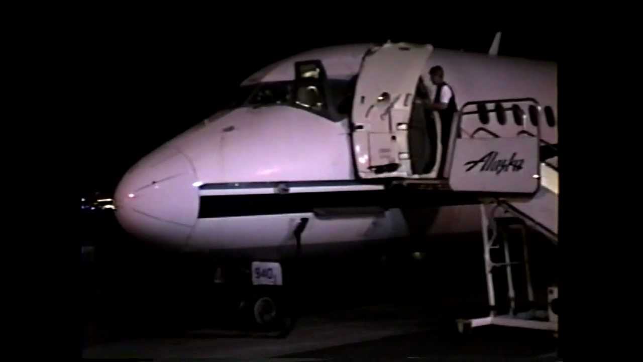 Alaska Airlines MD-80 Cockpit At Night