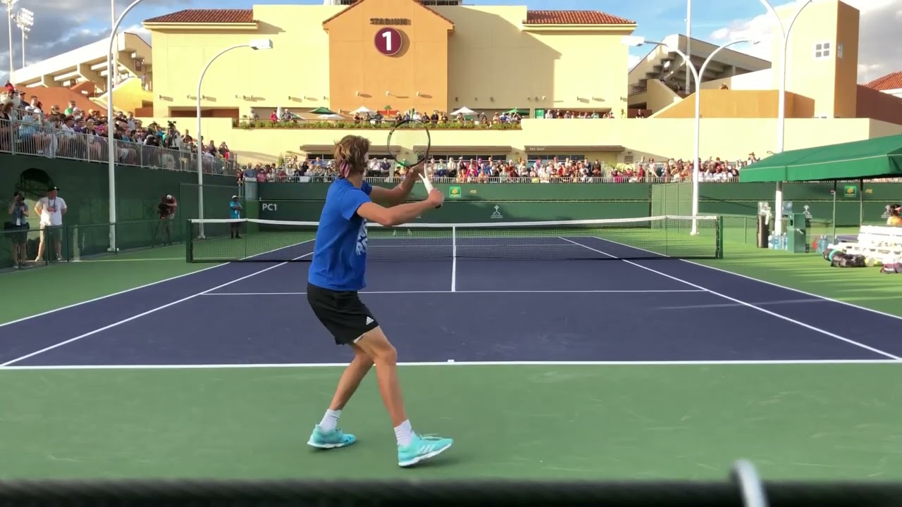 Alexander Zverev Stroke Slow Motion / ズべレフのストローク練習（スロー）