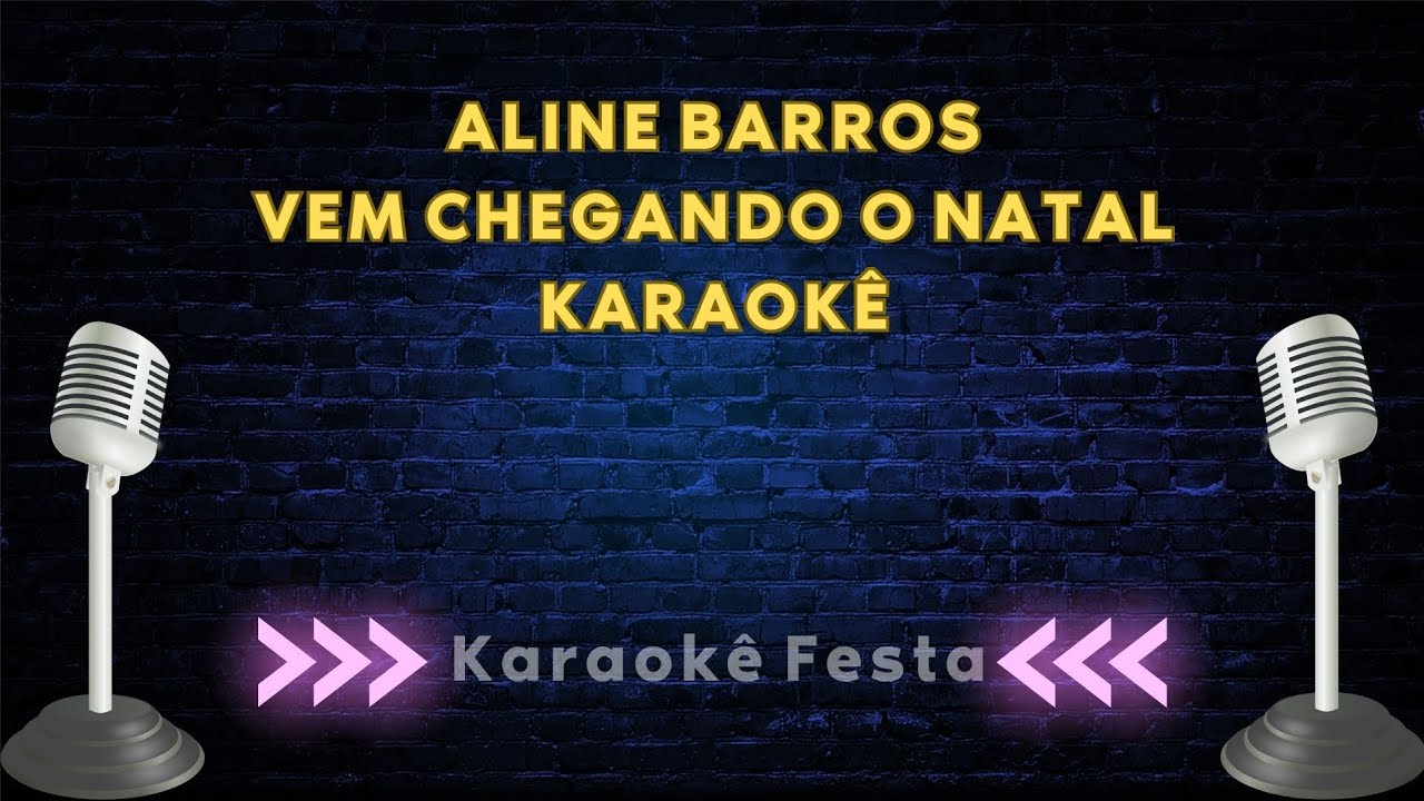 Aline Barros - Vem Chegando o Natal | Karaokê | Playback