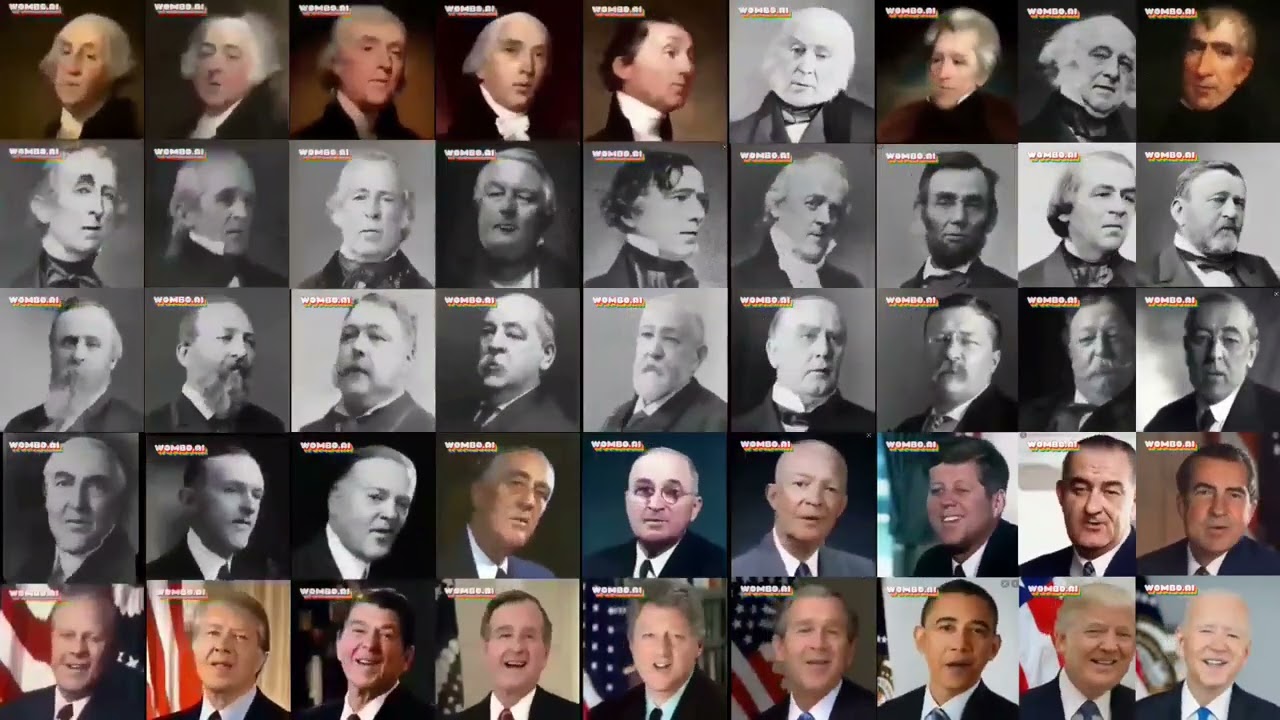 All 45 U.S presidents sing Witch Doctor #wombo #shorts