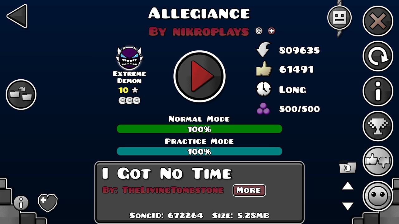 Allegiance 100% (Extreme Demon) By NikroPlayz