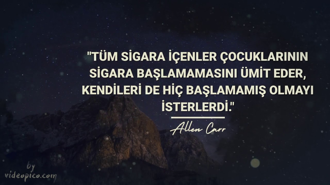 Allen Carr'ın Sigara İle İlgili Sözleri