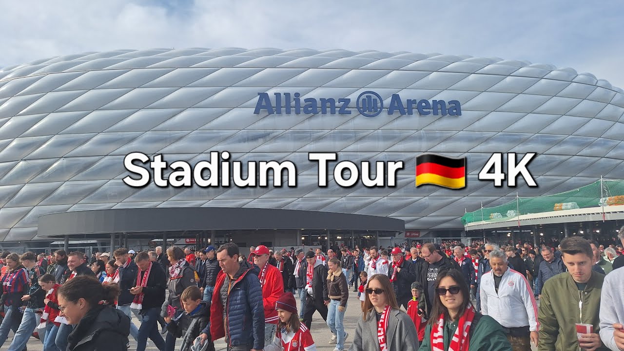Allianz Arena , Bayern Munich's Stadium Tour 🇩🇪 4K Amazing Atmosphere 🔥