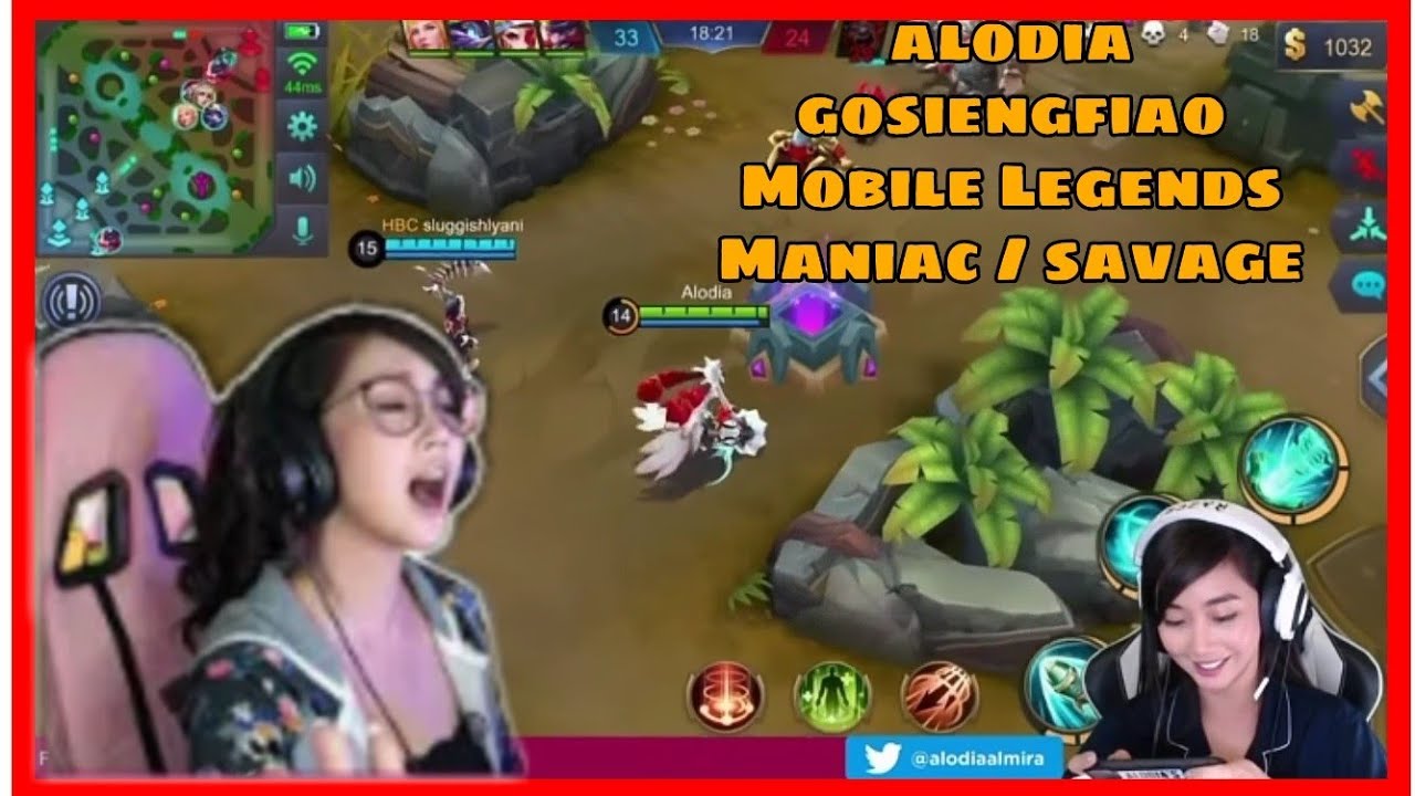 alodia gosiengfiao Mobile Legends Maniac + savage Moments